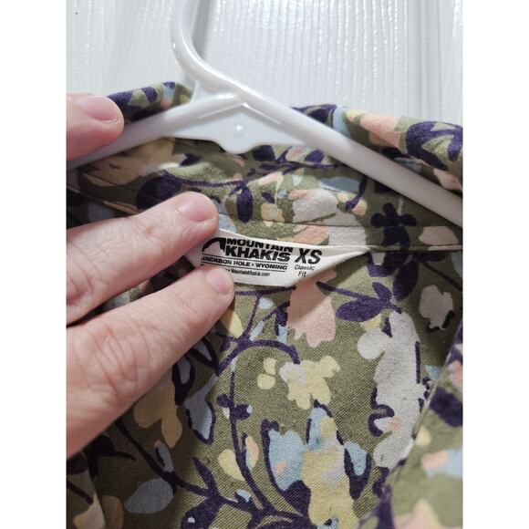 Mountain Khakis XS Floral Button Front Dress Viscose Boho Cottagecore SS - Picture 2 of 7